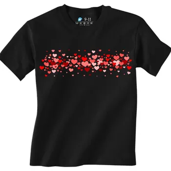 Dětské tričko Den svatého Valentýna (Barva: Černá)