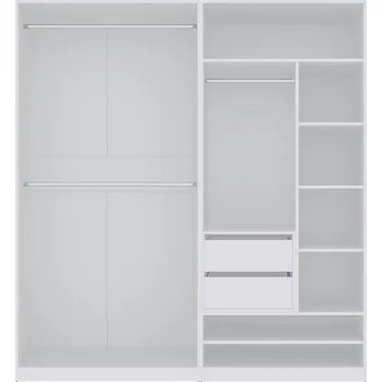 Šatní skříň Marek Skříň 190 bez dveří Tres C Vyber provedení: Bílá