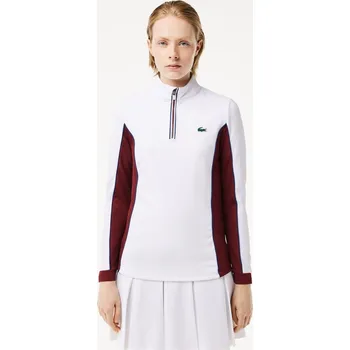 Dámské oblečení Mikina Lacoste White red 1172612 8
