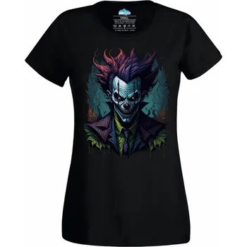 Dámské tričko Dámské tričko Joker nebo Pennywise Clown (Velikost: 3XL, Barva: Černá)