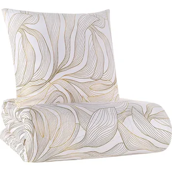 Povlečení BedTex Serena hnědé 135 x 200, 80 x 80 cm zipový uzávěr