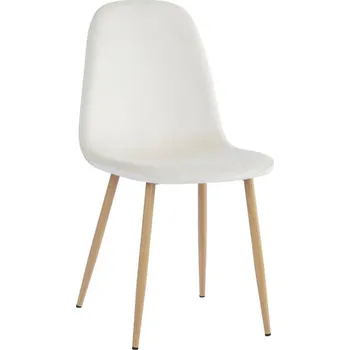 Jídelní židle Čalouněná židle LEGA NEW Béžová Dulux Velvet/buk