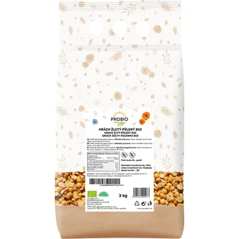 Příloha Hrách loupaný půlený žlutý BIO 3 kg PROBIO