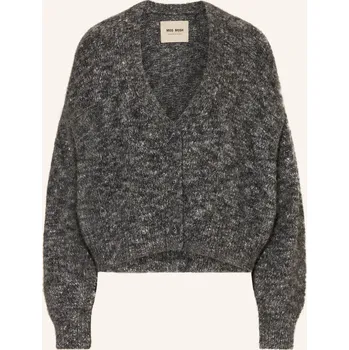 Dámský svetr Mos Mosh Dámský Pletený Kardigan Mmzela S Alpakou, černošedá...