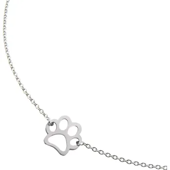 Náhrdelník Ocelový náhrdelník psí tlapka (Řetízky s přívěsky)