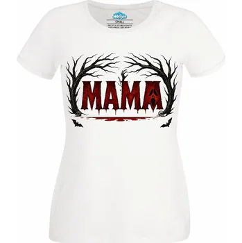Dámské tričko Hororová Máma (Velikost: 4XL, Barva: Bílá)