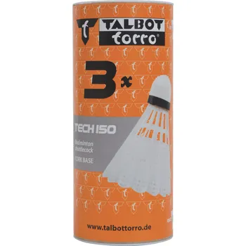 Badmintonový košíček Badmintonové míčky TALBOT TORRO Tech 150 3 ks