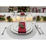 Prostírání kulaté MIRGO bílá Ø 38 cm Mybesthome