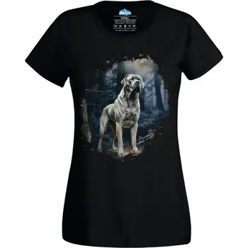 Dámské tričko Italský pes Cane Corso (Velikost: 4XL, Barva: Černá)