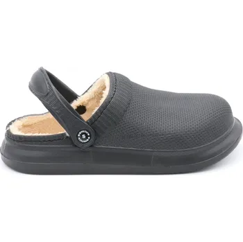 Pánské pantofle SAMLUX® Pánské clogsy s kožíškem černé 42-43