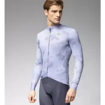 cyklistický dres Alé PR-E Spray pánský dres zateplený dlouhý rukáv Grey vel. L