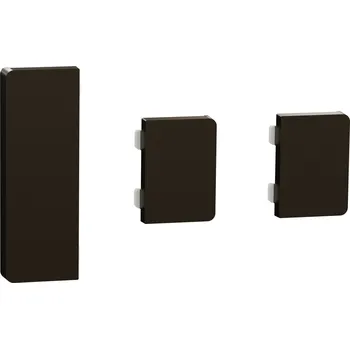 Elektrická zásuvka MTN6193-6052 Klapka 3-násobná pro KNX tl. panel Dyn.Labeling, Mocca Metallic, Schneider Electric