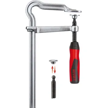 Truhlářská svěrka Bessey GM30Z-2K - Šroubová svěrka OMEGA GMZ délka 300 mm čelist 120 mm s bi-plast rukojetí