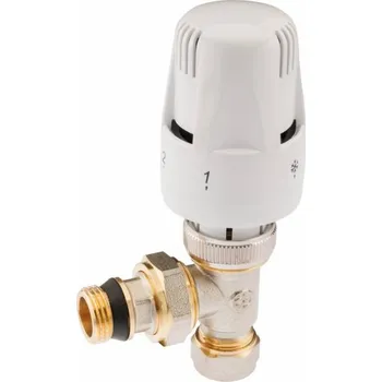 Ventil Termostatický ventil 1/2" s termostatickou hlavicí s připojením na Al-Pex Ø 16mm, rohový (HR1218)