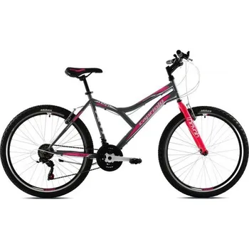 Horské kolo Horské jízdní kolo Capriolo DIAVOLO DX 600 26"/17" šedo/růžové
