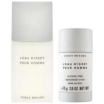 Pánský parfém Issey Miyake, L'Eau d'Issey Pour Homme set toaletní voda ve spreji 75ml + deodorant 75g