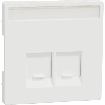 Elektrická zásuvka MTN4574-6037 Centr. deska RJ45 2nás. s pop., nordic, Schneider Electric