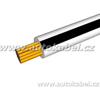 elektrický kabel Autovodič FLRY-B 0,50 mm² bílý/černý