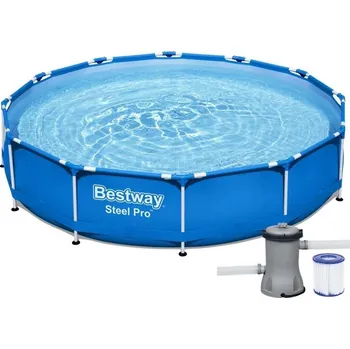 Bazén Zahradní bazén s ocelovým rámem 366 x 76cm Bestway 56681