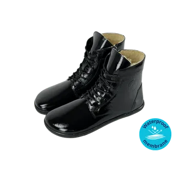 Dámská zimní obuv Antal Barefoot kožené zimní boty Venero NOIR WINTER Velikost: 40