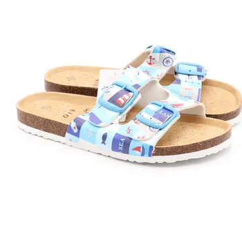 Chlapecké pantofle SAMLUX® Dětské korkové pantofle 9012 s motivem moře Velikost: 34