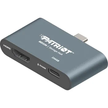USB hub 256GB Patriot HUB + úložiště MD300 USB-C+ HDMI