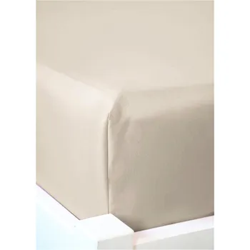 Prostěradlo Bavlissimo Bavlněné prostěradlo 100 x 200 cm béžová