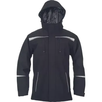 pracovní bunda Bunda pracovní nepromokavá zimní parka EMERTON STR, černá vel. XXXXL