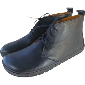 Dámská zdravotní obuv Dámské kotníčkové barefoot boty na šněrování černá Elis/N OKbare