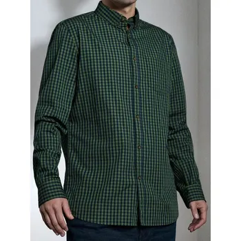 Sinsay - Bavlněná kostkovaná košile - zelená - 109EV-67X - 109EV-67X-S