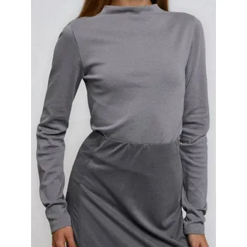 Sinsay - Halenka s dlouhými rukávy - šedá - 743EU-90X - 743EU-90X-S