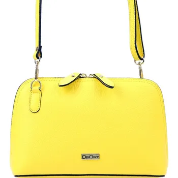 Kožená kabelka MiaMore žlutá KZ2245906