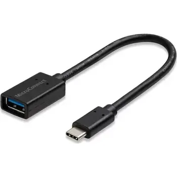 Kabel do PC MicroConnect adaptér USB-C (M) - USB3.0 A (F) 0.2m černá (USB3.1CAF02)