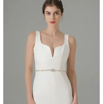 Dámské šaty B-TOP Jemný pás na šaty s třpytivými krystaly