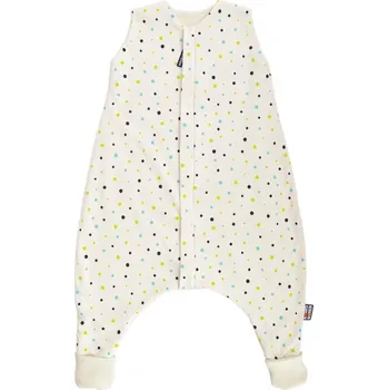 Příslušenství pro přepravu dětí Kaarsgaren Merino spací pytel 100 cm bio puntíky s nožičkami