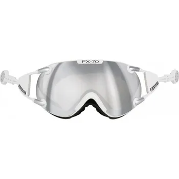 Lyžařské brýle CASCO FX70 Carbonic White - Zrcadlové Bílá Velký rám