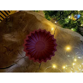 VOJA HOME Vánoční miska Festiva z modifikované pryskyřice Barva: Červená (vínová)