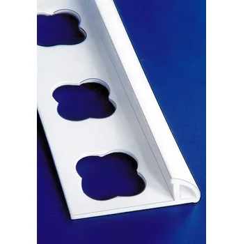 ukončovací lišta Profin Ukončovací lišta 6 mm – Plastová, Bílá, 2,5 m, Montáž obkladů