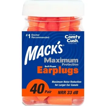Mack's Maximum Protection Množství v balení: 40 párů Špunty do uší s maximálním utlumením
