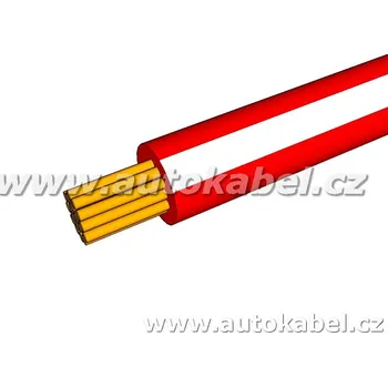 elektrický kabel Autovodič FLRY-A 0,50 mm² rudý / bílý