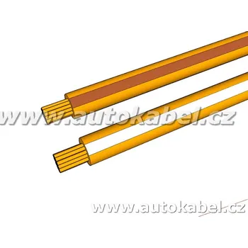elektrický kabel Kroucený autovodič FLRY 2x0,35 mm² oranžový/hnědý+oranžový/bílý