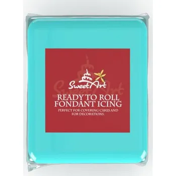 4-Mix Maďarsko SweetArt potahovací a modelovací hmota vanilková Sky Blue (250 g) ▹