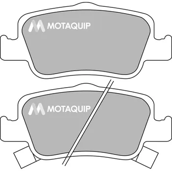 Brzdová destička Sada brzdových destiček, vždy 4 kusy v sadě MOTAQUIP LVXL1406