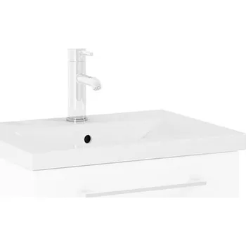 Umyvadlo Jika Ponta nábytkové umyvadlo 51,5x39,5 cm, otvor pro baterii, s přepadem, bílá