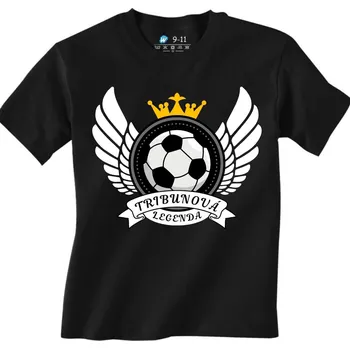 Chlapecké tričko Dětské tričko Tribunová Legenda (Velikost: 5-6, Barva: Černá)