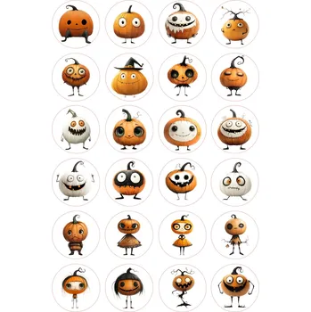 Jedlá dekorace na dort HALLOWEEN-78 Materiál: Jedlý papír