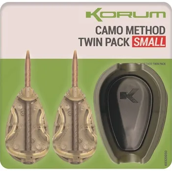 Korum Set Krmítek A Formičky Camo Method Twin Pack - Small