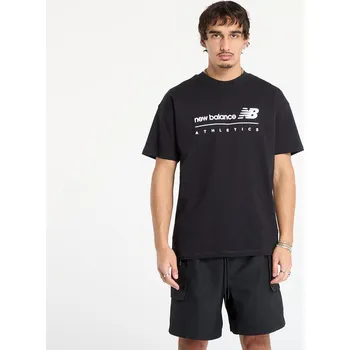 Tričko New Balance Linear Graphic T-Shirt Black XL