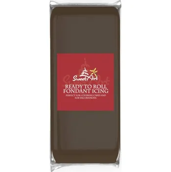 4-Mix Maďarsko SweetArt potahovací a modelovací hmota vanilková Brown (1 kg) ▹