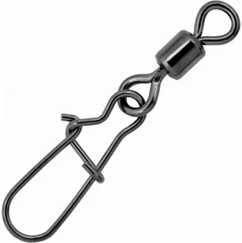 Mustad karabinka s obratlíkem W/ Nice snap 10 ks vel. 6, 23 kg